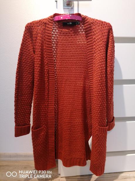 Sveter tehlový vero moda, vero moda,s