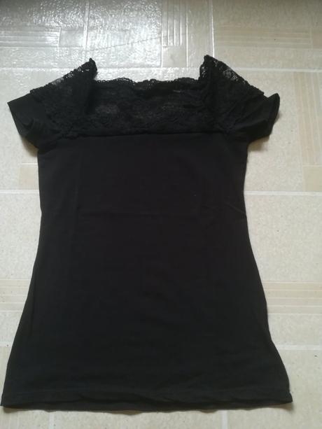 Tričko s čipkou, s