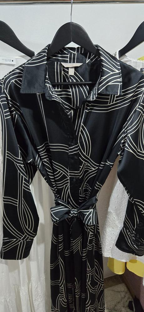 Saténové šaty h&m, h&m,l