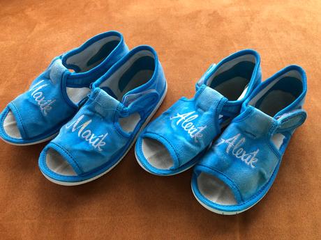 Papučky 25 s menom alexík, maxík, 25