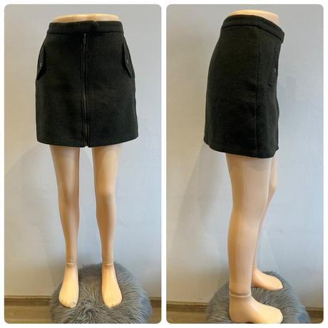 Dámska sukňa so zipsom zimná tmavozelená (40), new look,l