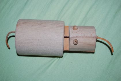 Eko hračka- drevený hroch,