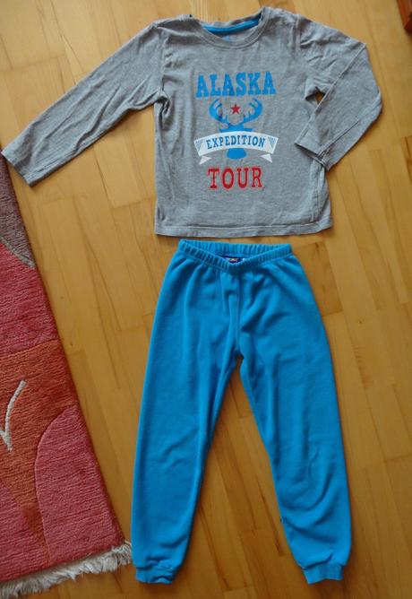 Pyžamo s teplými nohavicami, lupilu,110