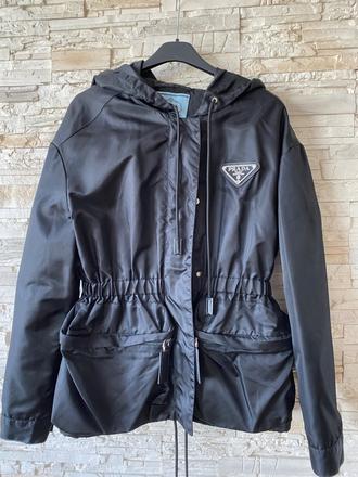 Original prada nylon hooded jacket, prada,s