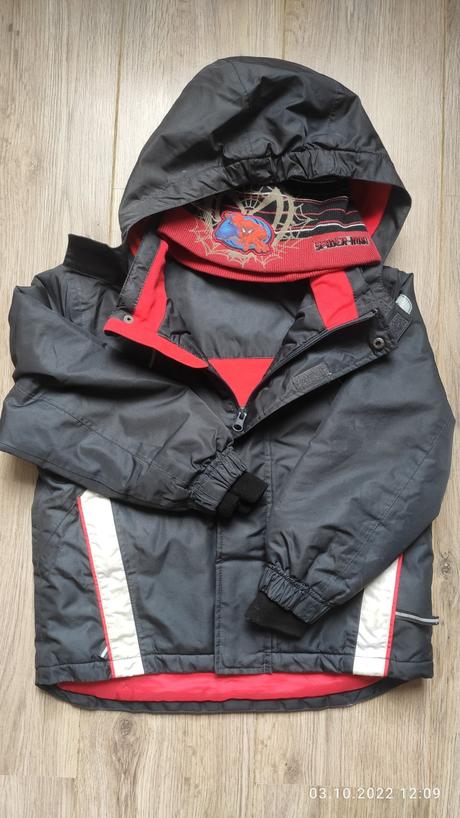 Zimná bunda lupilu +darček čapica, lupilu,110