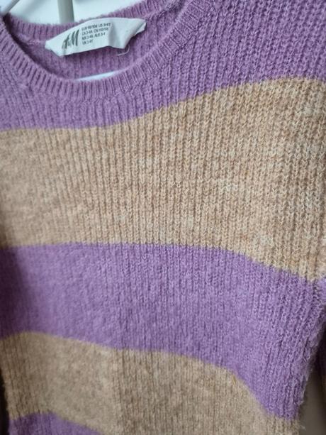 Dievčenské saty na chladnejšie počasie, h&m,98