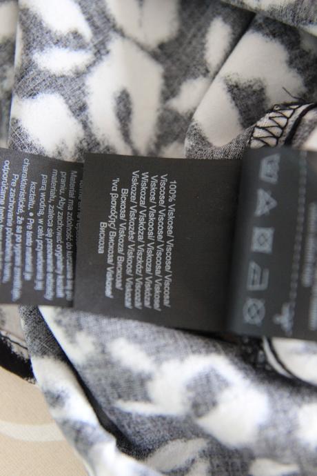 Viskózový čierno biely top, s.oliver, s.oliver,s