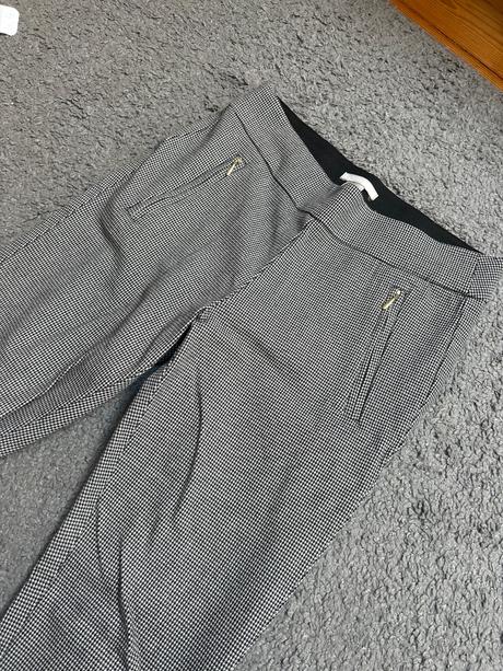 Nohavice kockované, h&m,36