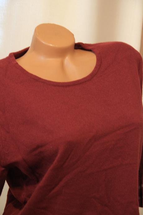 Bordový sveter, xl, xl