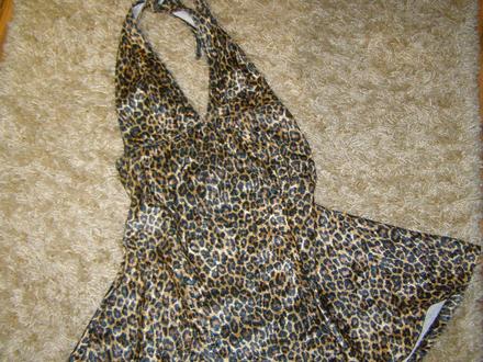 Šaty s leo potlačou, xs