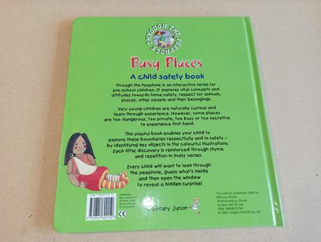 Busy places child's safety book,