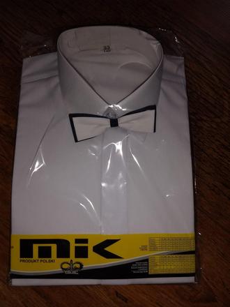 Biela dlhý rukáv, 110 / 116 / 122 / 128