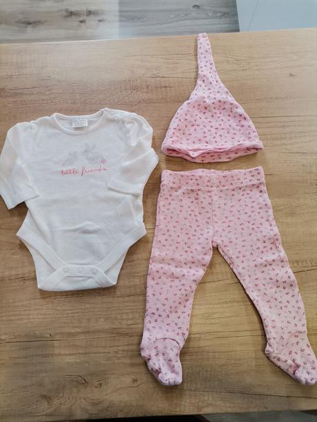 Dievčenska súprava body čiapka leginky, f&f,62