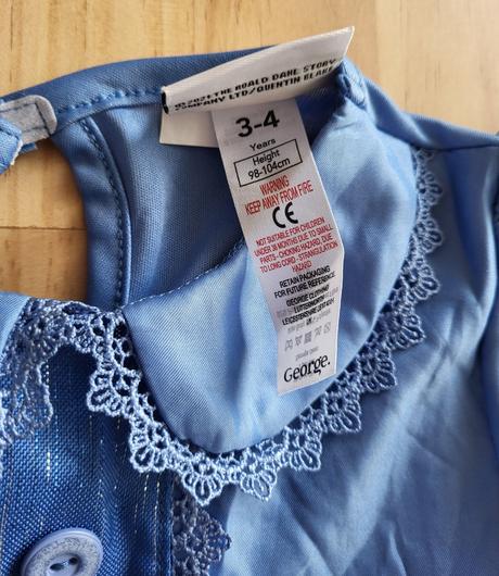 Karnevalové šaty roald dahl na 3-4 roky, 