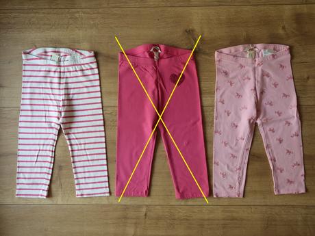 Legíny trojštvrťové h&m 122 (6-7r.) - top stav, h&m,122
