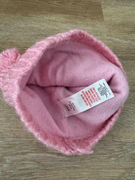 Ružová čiapočka s medvedíkom 2-4r., f&f,92