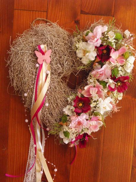 Kvetinové srdce 32cm, 