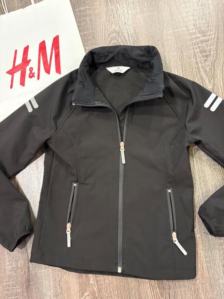 H&m dievčenska softshelova vetrovka, h&m,158
