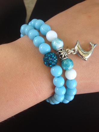 2ks letných handmade náramkov, 