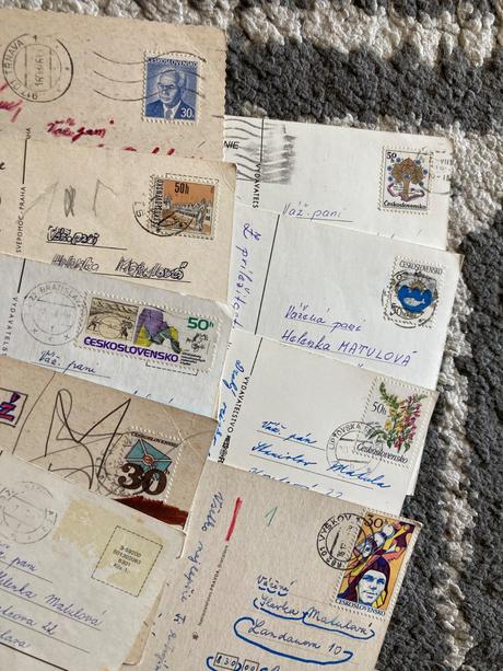 Retro pohľadnice kvety a mdž 80-90te roky, 