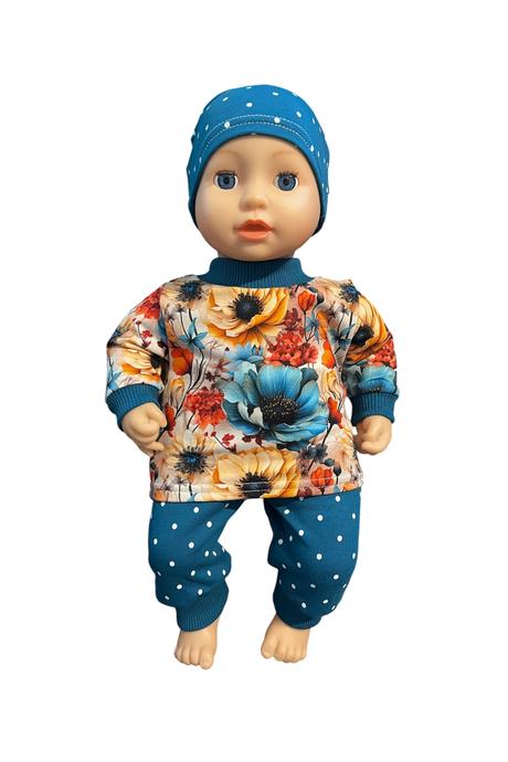 Oblečenie pre bábiku baby annabell - 43 cm, kvety,