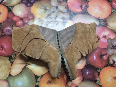 Dámske kožené topánky na platforme, 38