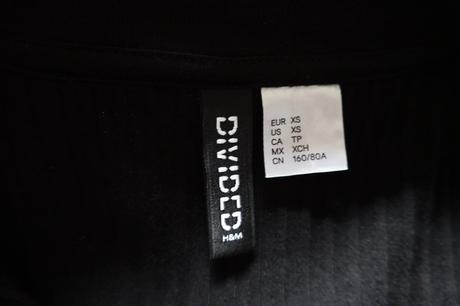Vrúbkované šaty h&m divided, h&m,xs