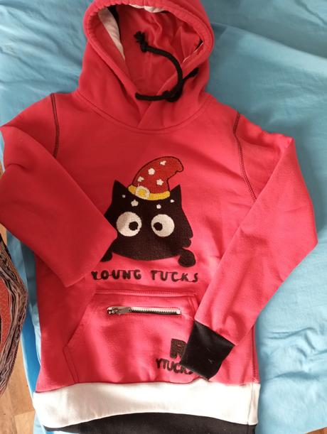 Predĺžená mikina ciapka, s