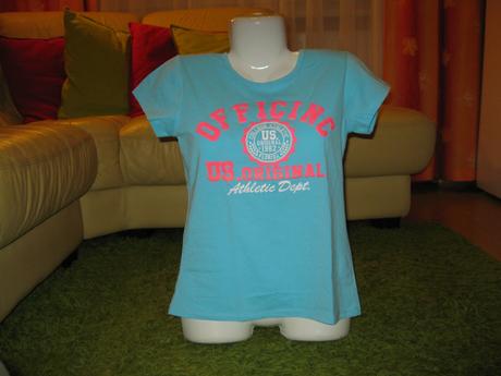 Modré tričko s potlačou č. 164, 164