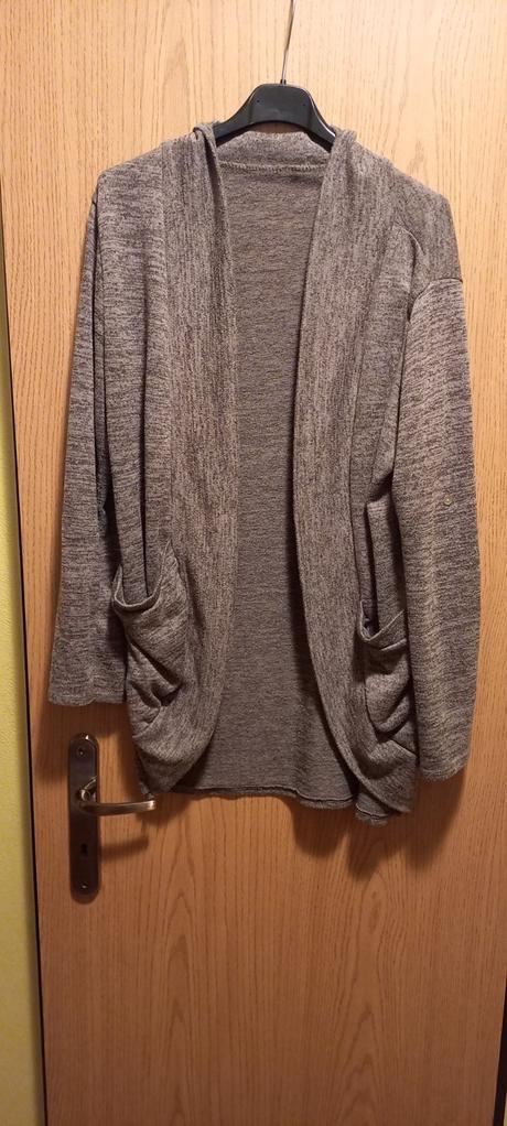 Šedý kardigan,možnosť aj 3/4ového rukávu, l