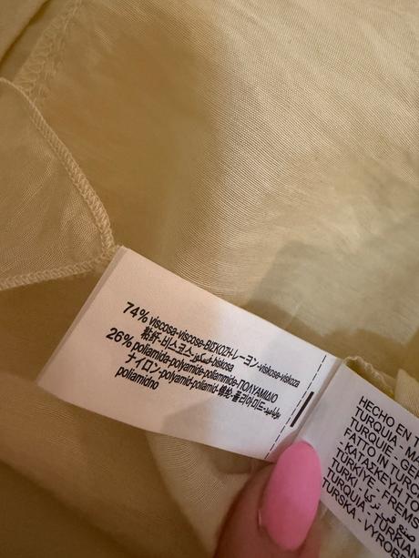 Éterická volánová blúzka zara v champagne odtieni, zara,l