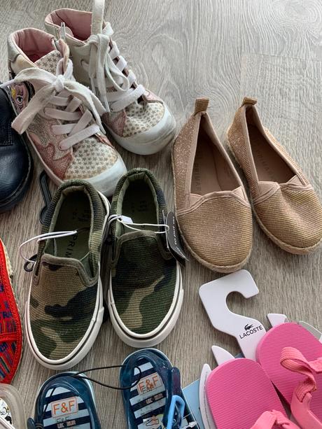 Detske topanky rozne velkosti, 