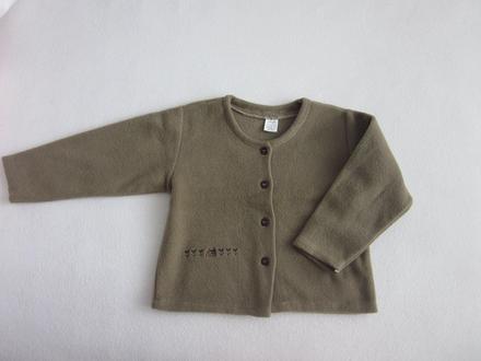 Flísový kabátik s výšivkou zn. bocianik, 92