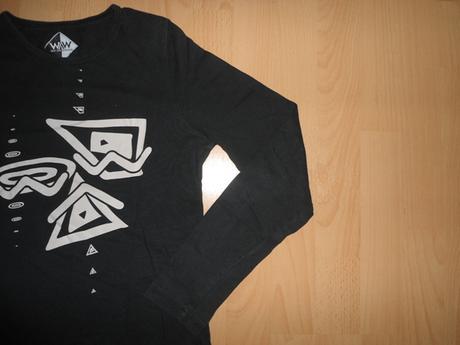 Cierne tricko s dlhym rukavom, 146