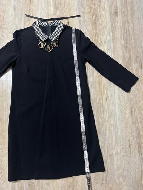 Čierne šaty + náhrdelník, sinsay,m