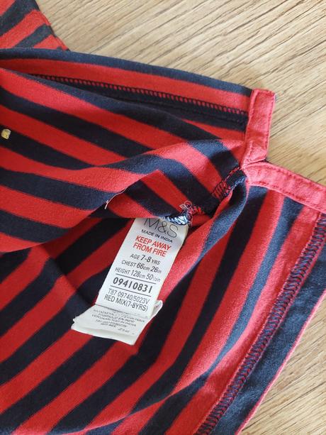 Pásikavé tričko, marks & spencer,128