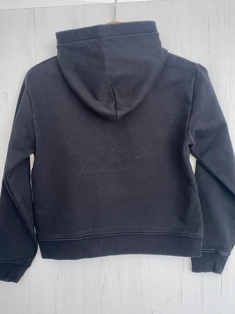 Čierna mikina ck s kapucňou, calvin klein,152