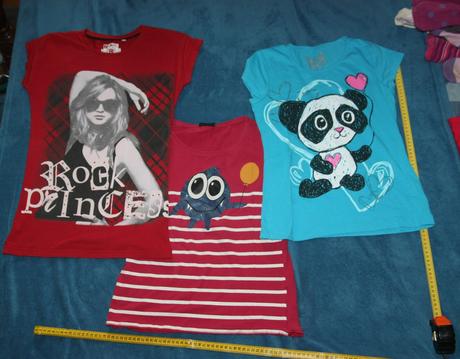 3x tricko 158/164- cena spolu, 158