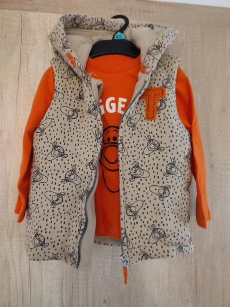Nová vesta a tričko disney tiger f&f 80, f&f,80