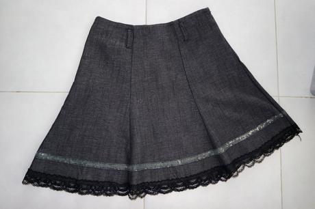 Elegantná sukňa, tmavošedá, v. 38-40, 38
