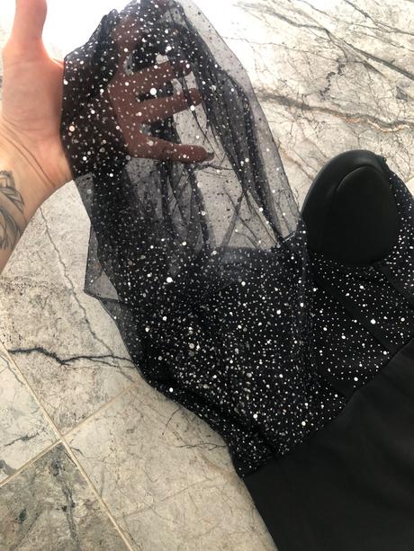 Dlhé čierne šaty, m