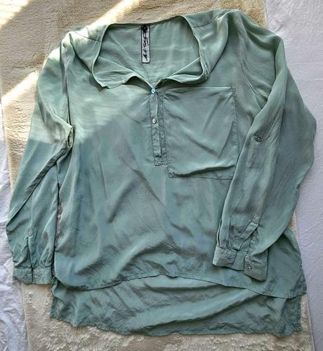 Luxusná hodvábna blúzka od austrálskej dizajnérske, xl