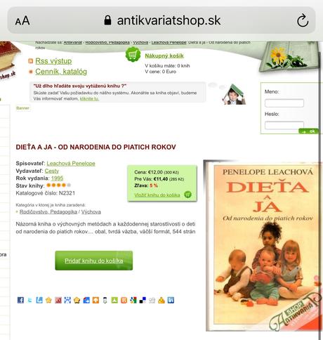 Kniha dieťa a ja - od narodenia do piatich rokov, 