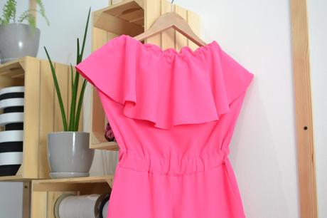 Ružový overal s, s