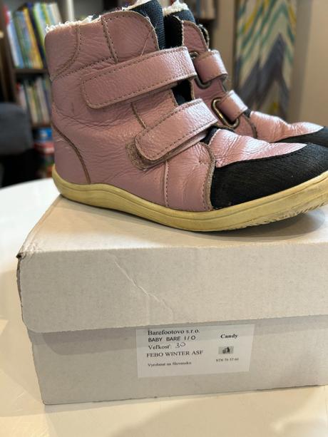 Baby bare shoes febo winter candy zimné (veľ.30), baby bare shoes,30