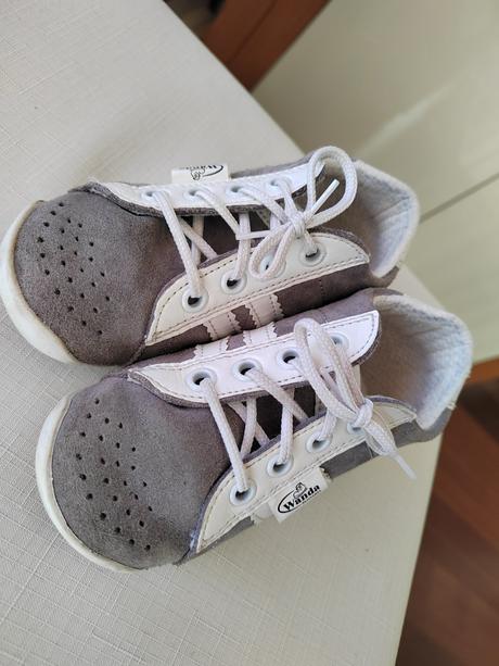 Tenisky wanda - šedo-biele v.22, wanda,22