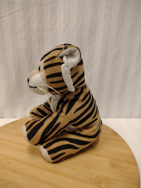 Plyšový hnedo čierny tiger, fun-tastic, 21 cm, 