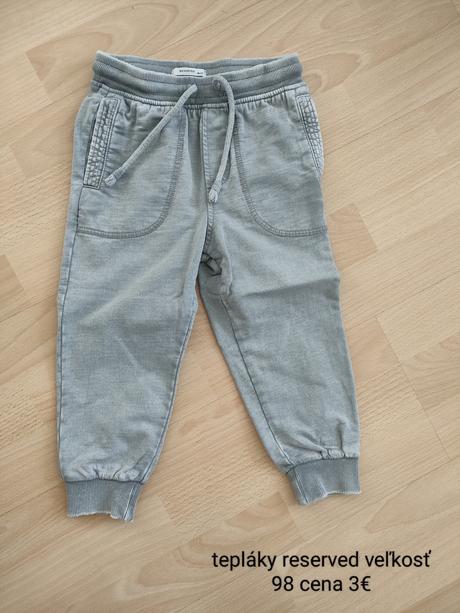 Chlapčenské tepláky, reserved,98