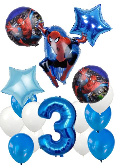 Balóny spiderman - až 15/16/17 kusov, 
