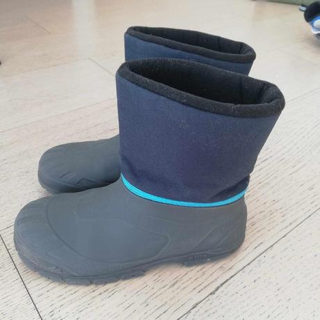 Detské hrejivé, nepremokavé čižmy-snehule quechua, quechua,34